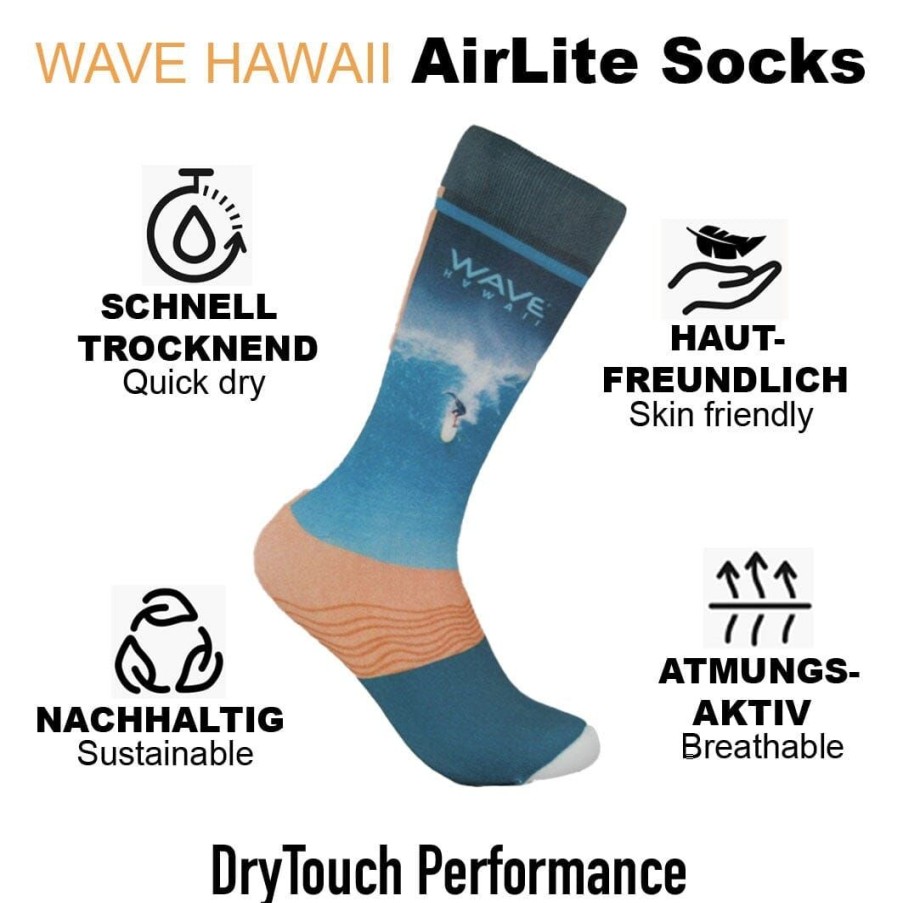 Clothing & Co. WAVE HAWAII | Airlite Drytouch Socks D3