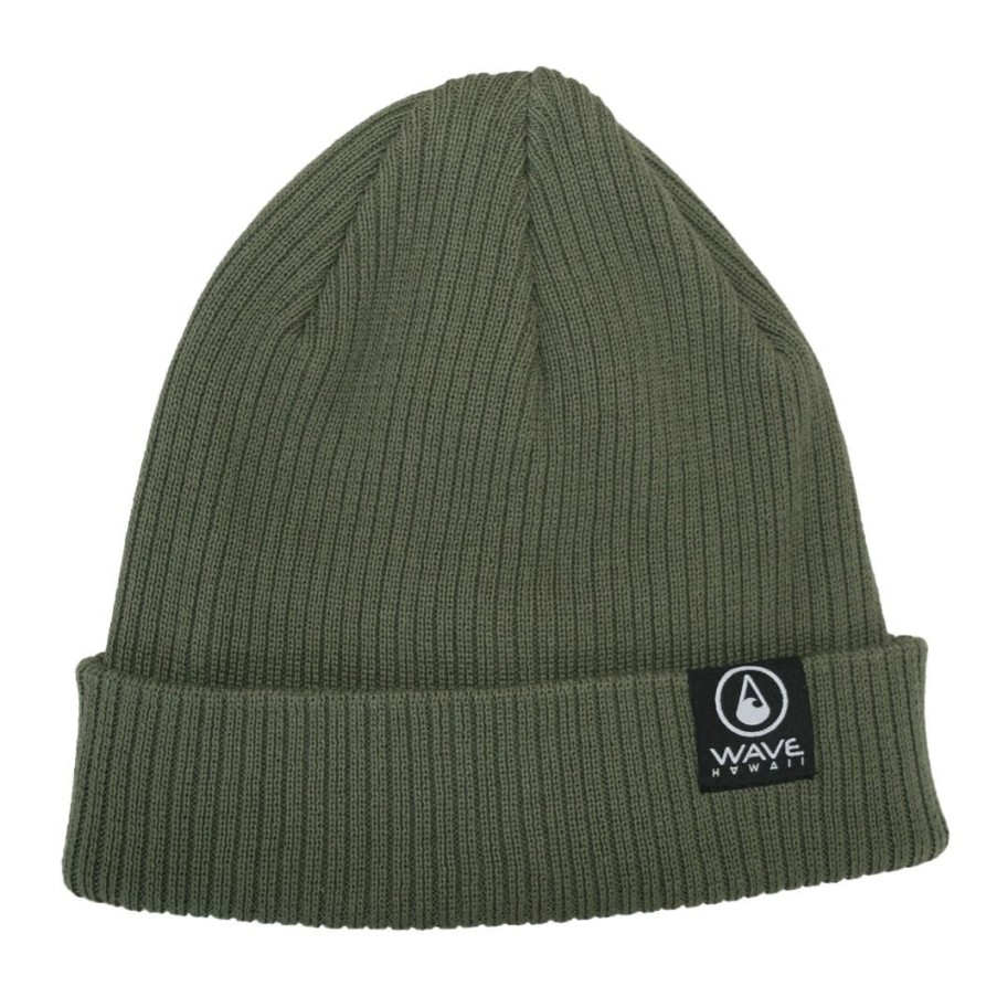 Our Product Range WAVE HAWAII | Wave Hawaii Beanie Bio Cotton Green Olive