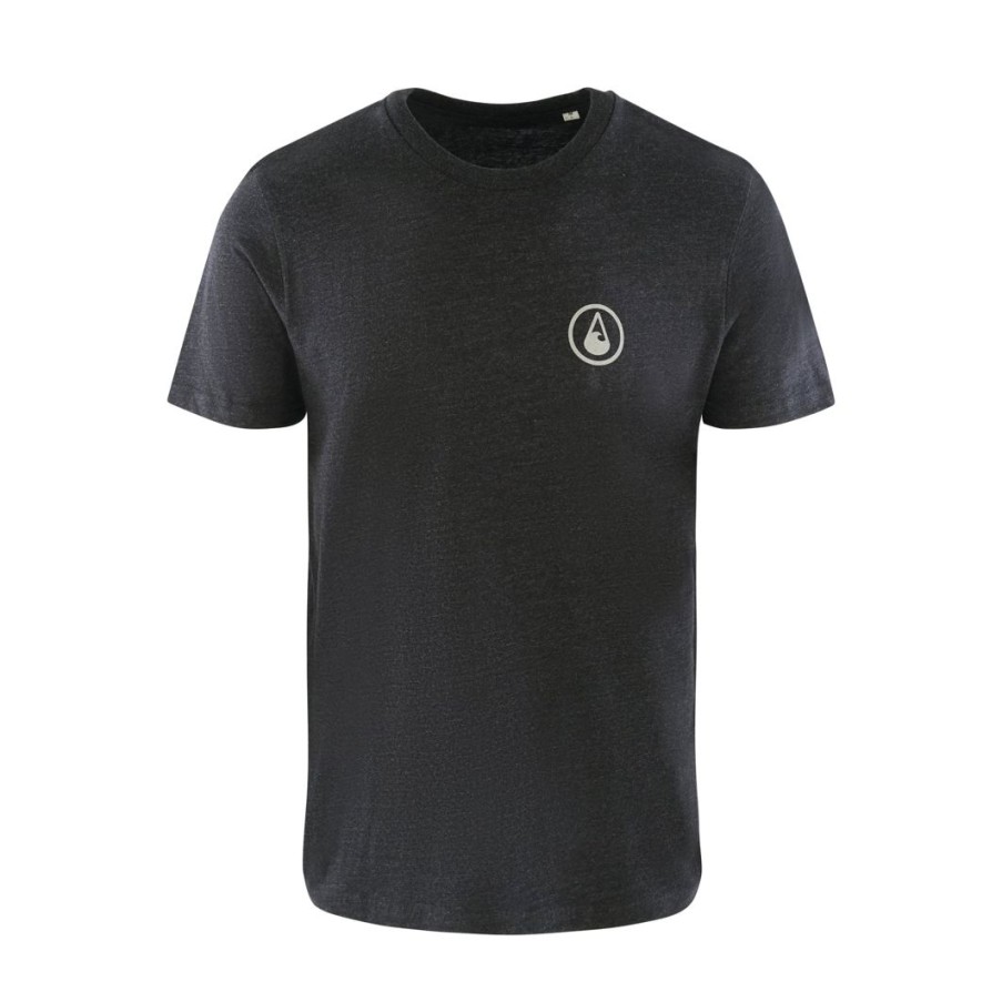 Clothing & Co. WAVE HAWAII | T-Shirt Kalaoa, Heather Black, Bio Baumwolle