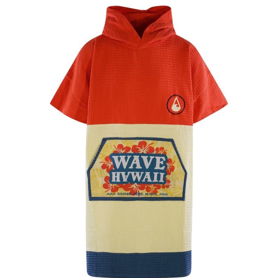 Ponchos WAVE HAWAII | Travel Poncho Wailua, Baumwolle Waffle Piquee