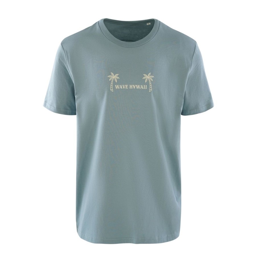 Clothing & Co. WAVE HAWAII | T-Shirt Waimea Blue, Bio Baumwolle