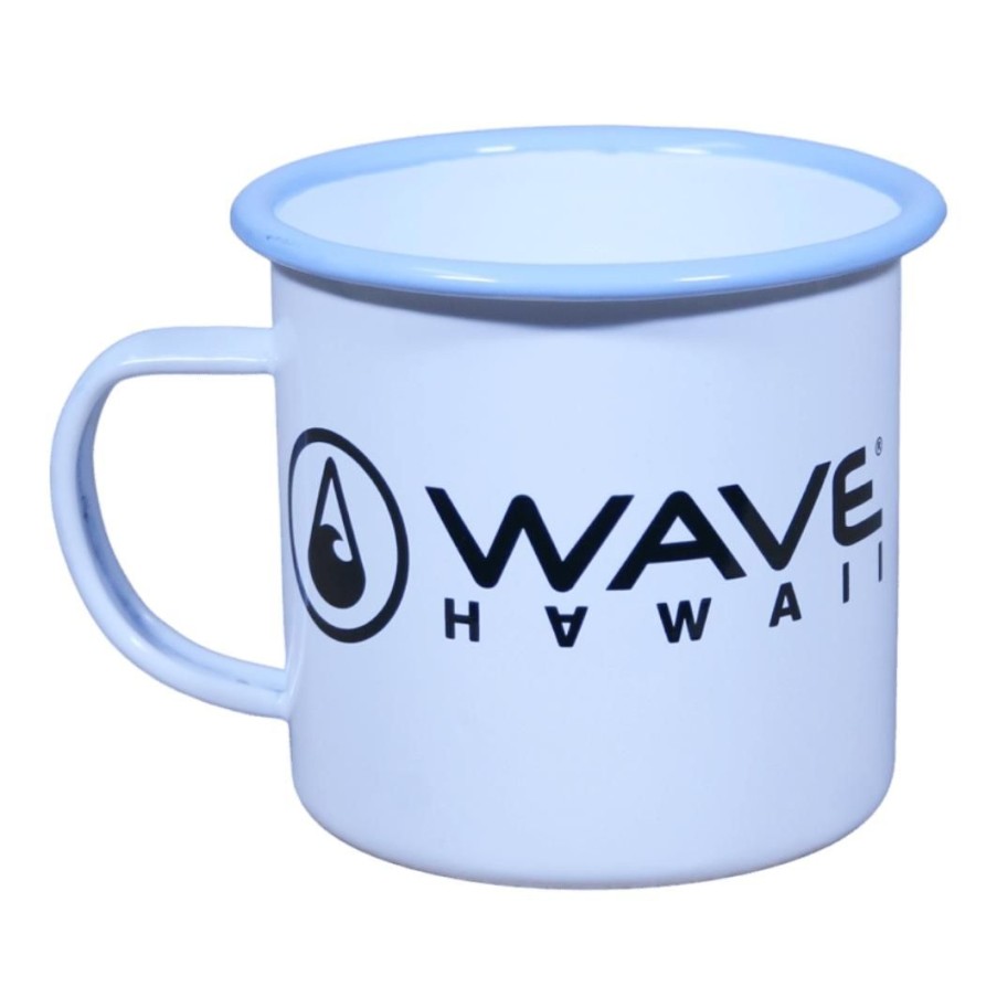 Our Product Range WAVE HAWAII | Enamel Mug Blue-Black, 350 Ml