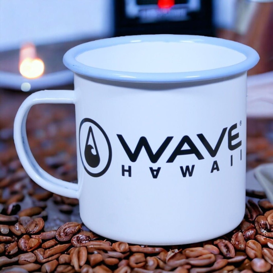 Our Product Range WAVE HAWAII | Enamel Mug Blue-Black, 350 Ml