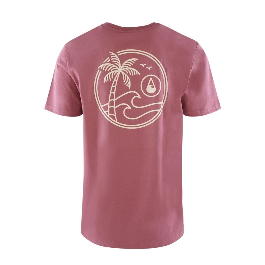 Clothing & Co. WAVE HAWAII | T-Shirt Waimea Hibiscus Red, Bio Baumwolle