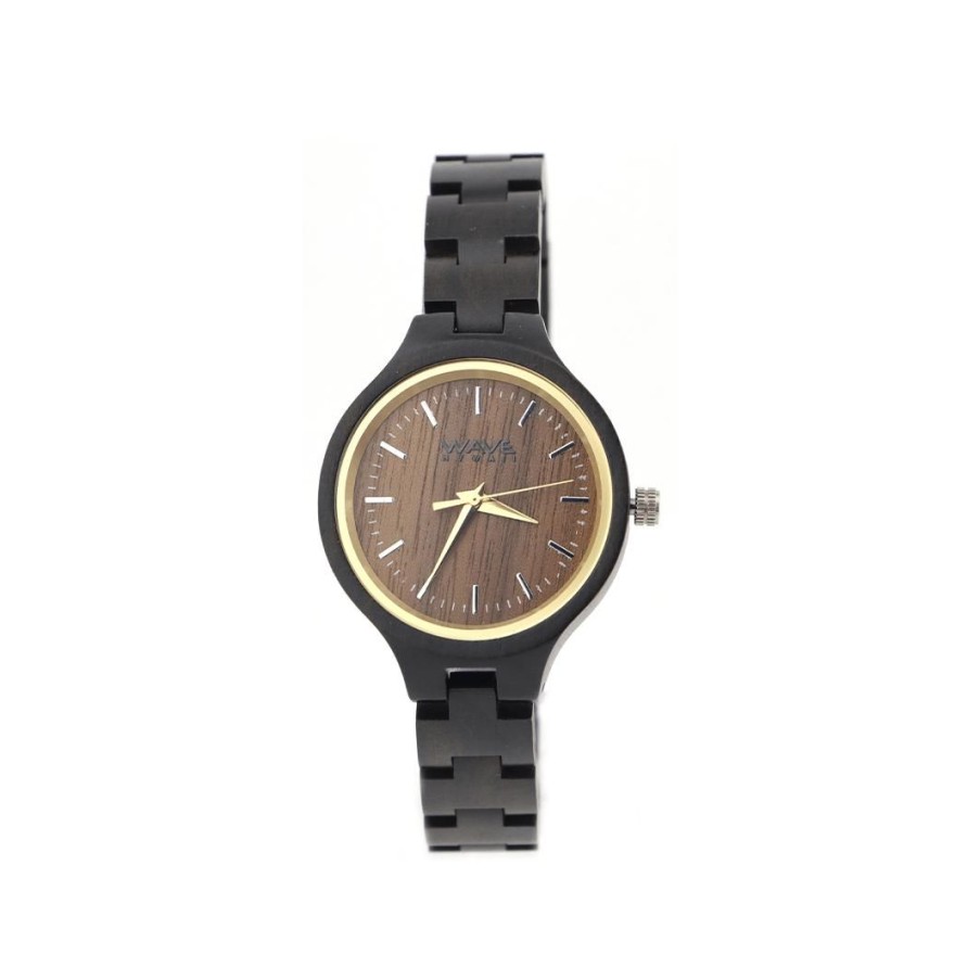 Equipment WAVE HAWAII | Wave Hawaii Wooden Watch Woman Ebony