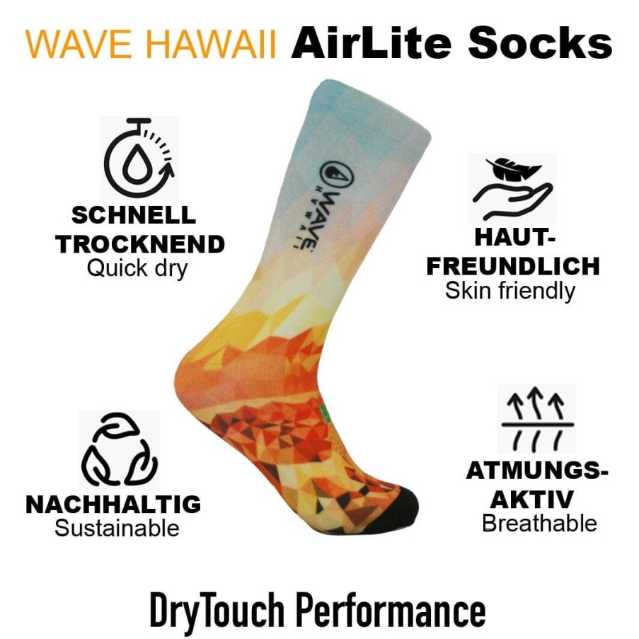 Clothing & Co. WAVE HAWAII | Airlite Drytouch Socks D0