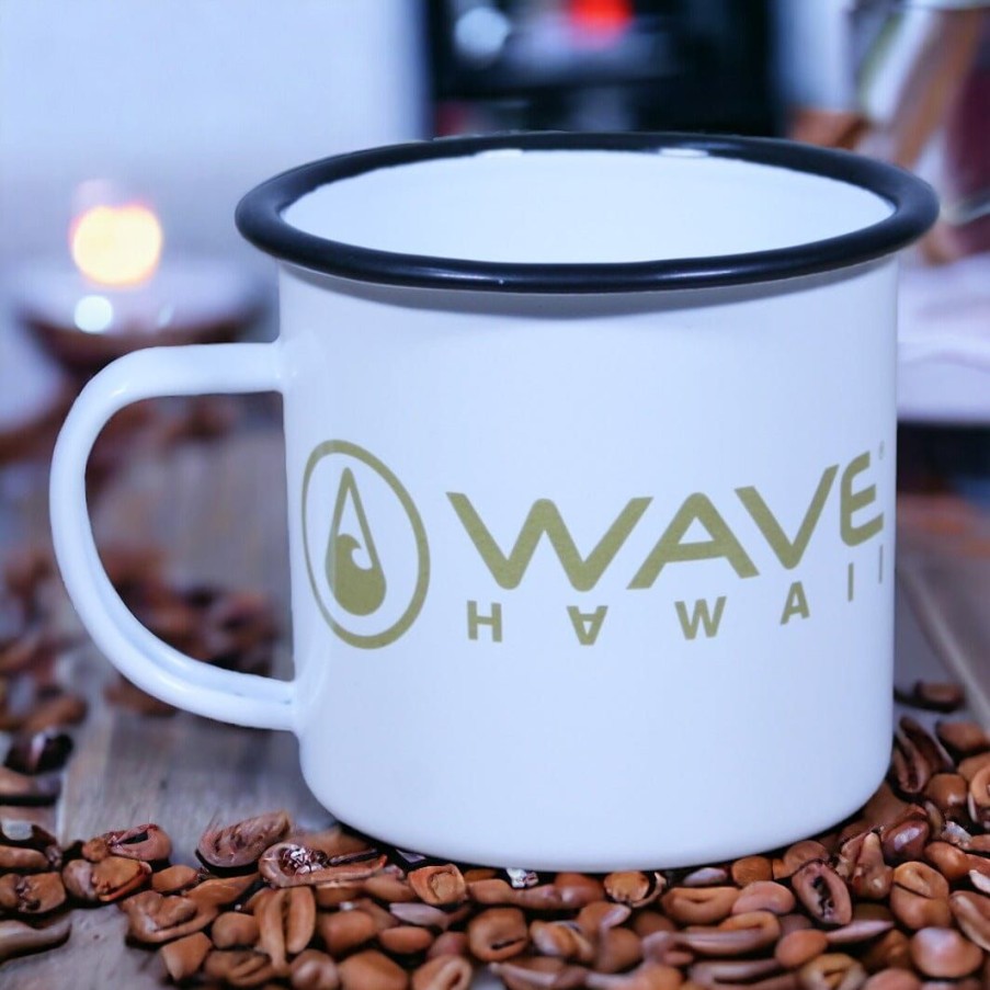 Equipment WAVE HAWAII | Enamel Cup Black-Gold, 350 Ml