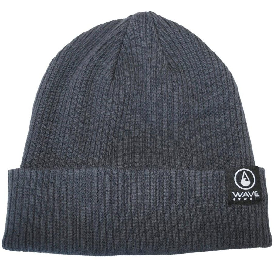 Clothing & Co. WAVE HAWAII | Wave Hawaii Beanie Bio Cotton Grey Graphite